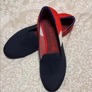 Rothy's Women's Navy and Red Slip-On Loafers